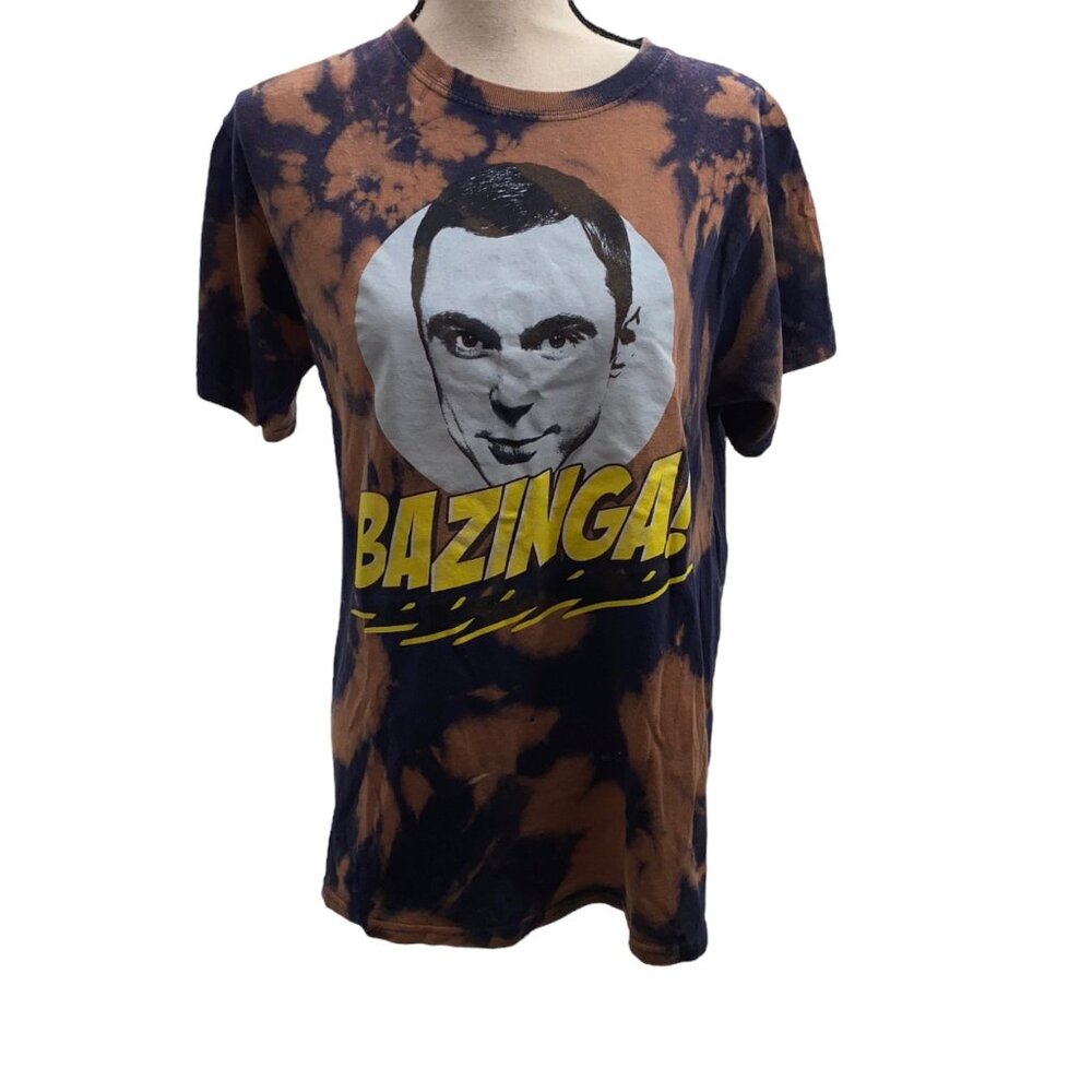 Big Bang Theory Medium Reverse tie dye Bazinga Tshirt - Picture 1 of 4
